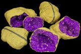 Lot: - Purple Dyed Geodes - Pieces #77263-1